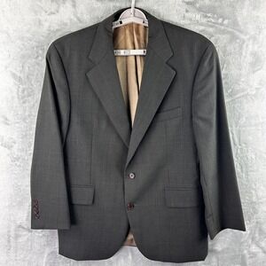 Chaps Ralph Lauren Blazer Sport Coat Mens 42S Gray Two Button Classic
